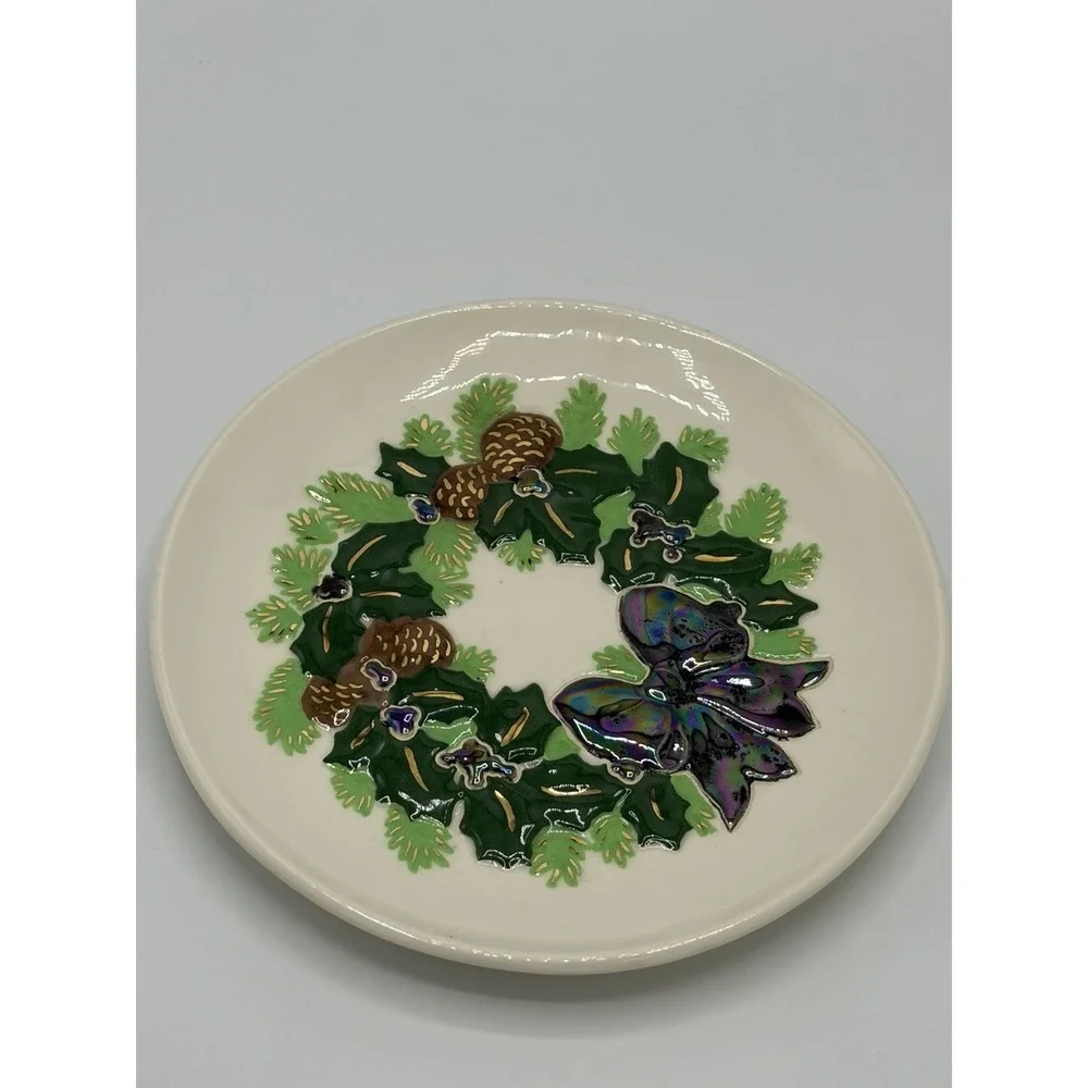Jamar Mallory Ceramic Studio Christmas Plates Holiday 9